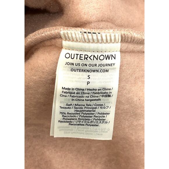 Outerknown Womens Windrift Sherpa Fleece Vest Size S Pink Full Zip - Picture 4 of 4